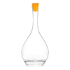 Carafe Perchée Ronde, Графин 750 мл, D15 см, H32,5 см, размер желтой крышки: D3,8 см, H4,5 см; бессвинцовый хрусталь, Франция, L'Atelier du Vin