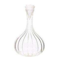 Carafe Lignes & Bouchon Corolle, Декантер 1500 мл, D17 см, H25 см, хрустальное стекло, ручная работа, Франция, L'Atelier du Vin
