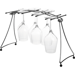 Egouttoir pour verres à dégustation, L41,9 см, W5,6 см, H22,1 см, никелированный металл, резиновые наконечники, Франция, L'Atelier du Vin