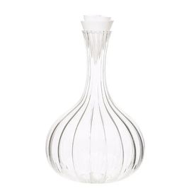 Carafe Lignes & Bouchon Corolle, Декантер 1500 мл, D17 см, H25 см, хрустальное стекло, ручная работа, Франция, L'Atelier du Vin