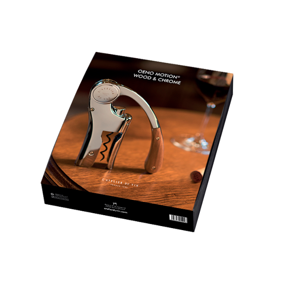 Штопор для вина рычажный L'Atelier du Vin Oeno Motion Wood & Chrome, изображение 5