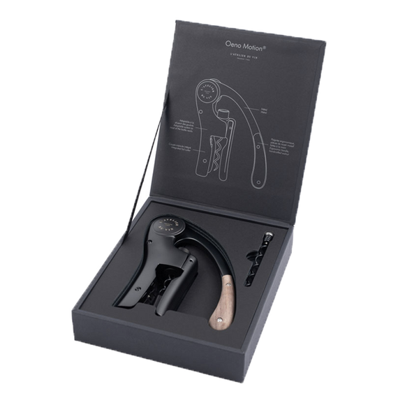 Штопор для вина рычажный L'Atelier du Vin Oeno Motion Wood & Black, изображение 2