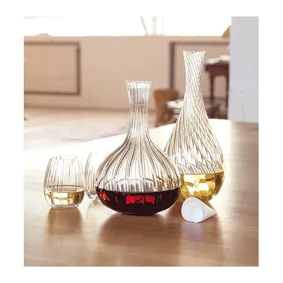 Carafe Lignes & Bouchon Corolle, Декантер 1500 мл, D17 см, H25 см, хрустальное стекло, ручная работа, Франция, L'Atelier du Vin, изображение 2