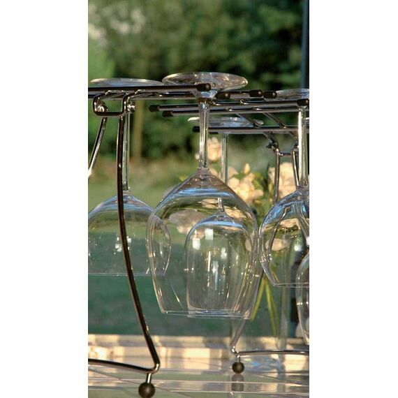 Egouttoir pour verres à dégustation, L41,9 см, W5,6 см, H22,1 см, никелированный металл, резиновые наконечники, Франция, L'Atelier du Vin, изображение 3