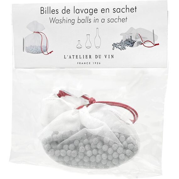 Гранитные шарики для мытья декантеров L'Atelier du Vin Billes de lavage, изображение 2
