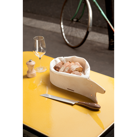 Boîte + Sac à Pain, Корзинка для хлеба, березовая фанера, сумка ​​из полиэстера и хлопка, Франция, L'Atelier du Vin, изображение 2
