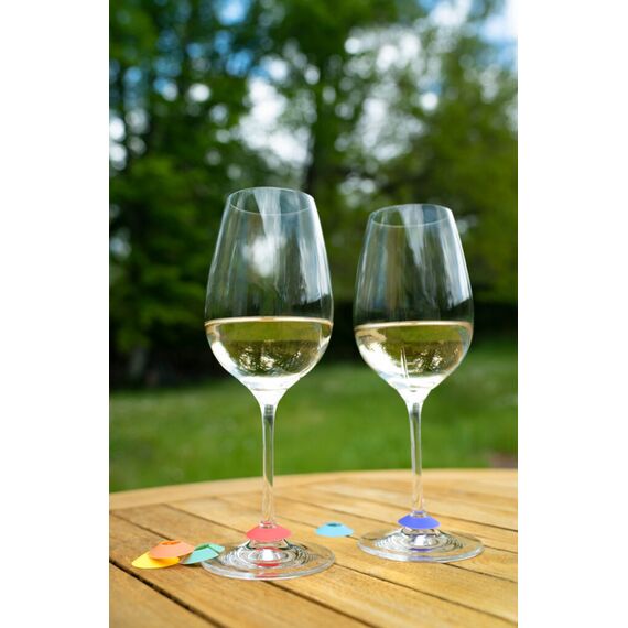 Chic Glass Rainbow, Маркеры для бокалов разноцветные, 9 шт, L27 см, W5 см, Hсинтетика, Франция, L'Atelier du Vin, изображение 4