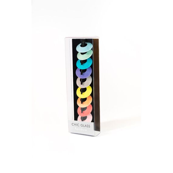 Chic Glass Rainbow, Маркеры для бокалов разноцветные, 9 шт, L27 см, W5 см, Hсинтетика, Франция, L'Atelier du Vin, изображение 3