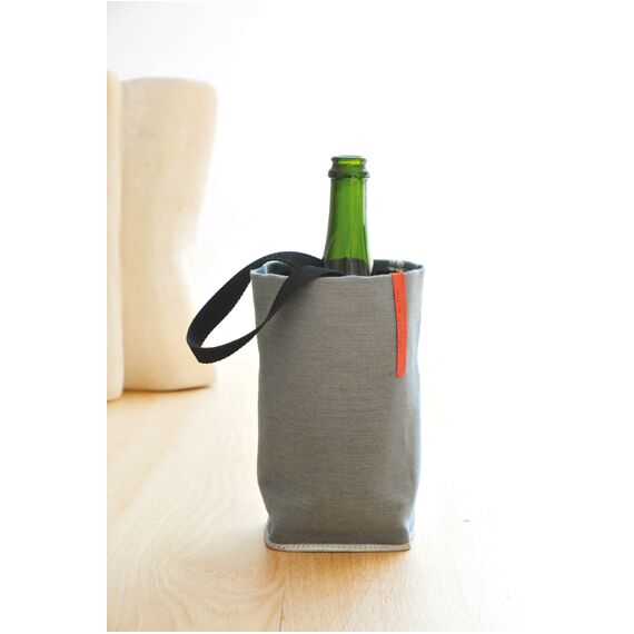 Сумка для охлаждения вина и шампанского L'Atelier du Vin Fresh Baladeur Lin gris, изображение 3