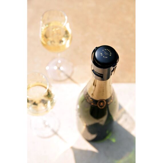 Пробка металлическая для шампанского и вина L'Atelier du Vin Bouchon Gard'Bulles Metal, изображение 3
