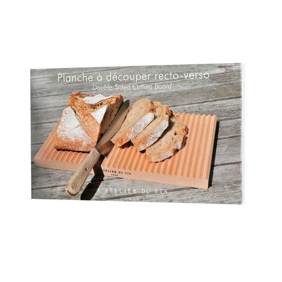 Planche à découper recto-verso, Доска для хлеба, L32 см, W19,5 см, H2,2 см, пропаренный бук, без лака, Франция, L'Atelier du Vin, изображение 4