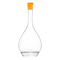 Carafe Perchée Ronde, Графин 750 мл, D15 см, H32,5 см, размер желтой крышки: D3,8 см, H4,5 см; бессвинцовый хрусталь, Франция, L'Atelier du Vin